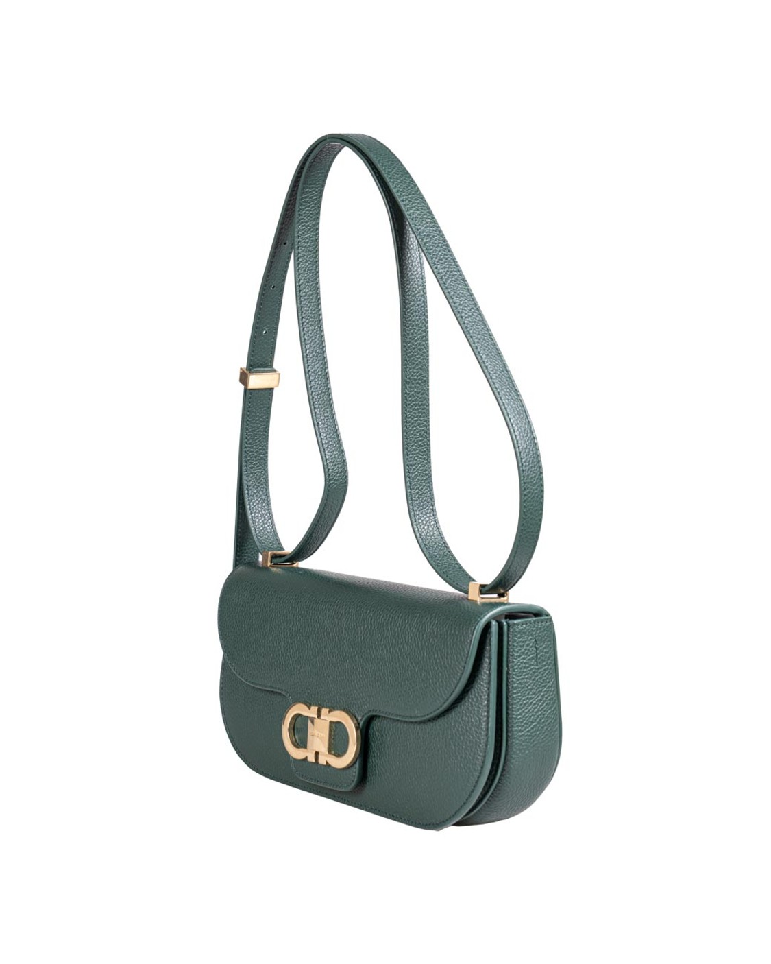shop SALVATORE FERRAGAMO  Borsa: Salvatore Ferragamo borsa a tracolla East-West Double Gancini.
Patta frontale decorata dalla fibbia con doppio Gancini. 
Tasca frontale a soffietto e fessure interne per organizzare gli spazi. 
Da indossare a spalla o cross body grazie alla tracolla passante, regolabile e rimovibile.
A) Altezza 13.5 CM  B) Lunghezza 25.0 CM  C) Profondità 5.0 CM
Luce tracolla: 51 cm
Composizione:  100% Pelle.
Made In ITALY. 210A073-784612 number 685746